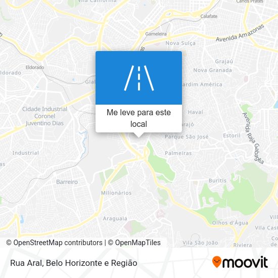 Rua Aral mapa