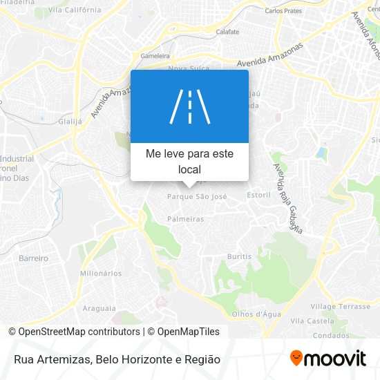 Rua Artemizas mapa