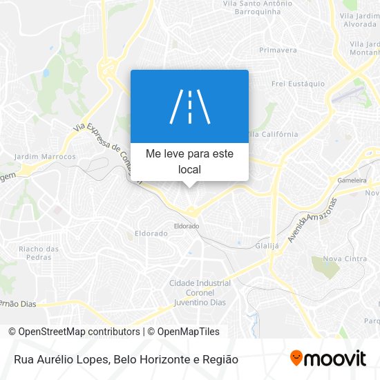 Rua Aurélio Lopes mapa