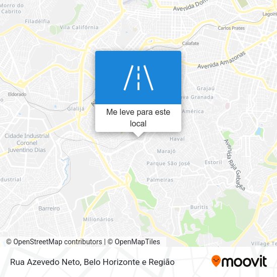 Rua Azevedo Neto mapa