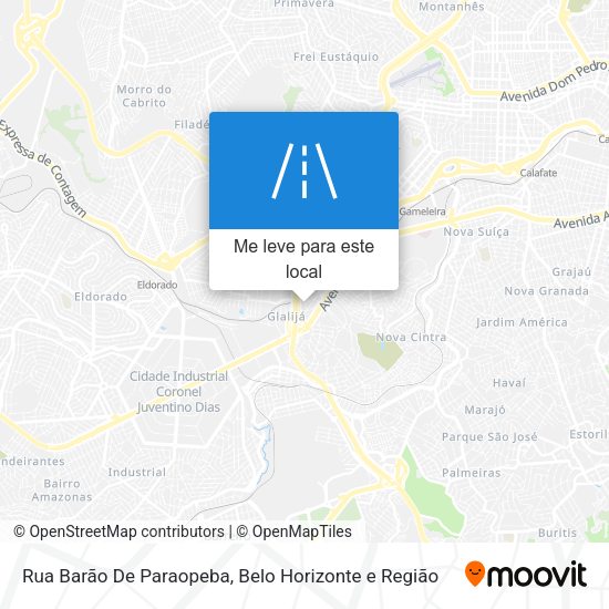 Rua Barão De Paraopeba mapa