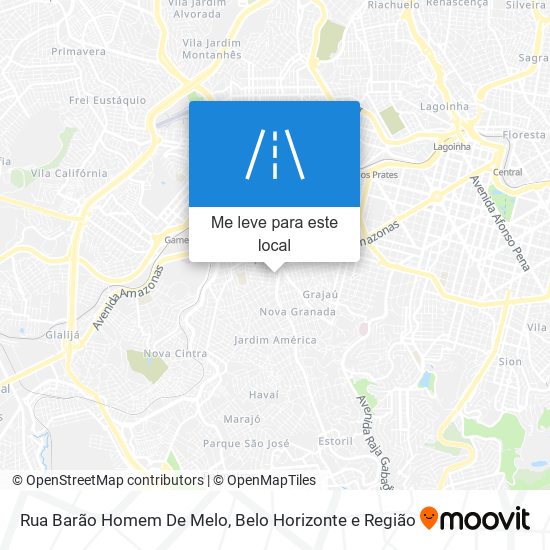 Rua Barão Homem De Melo mapa