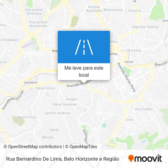 Rua Bernardino De Lima mapa