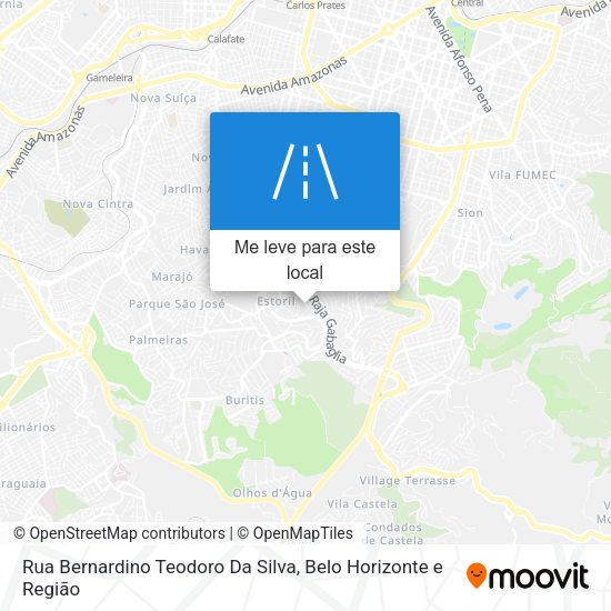 Rua Bernardino Teodoro Da Silva mapa