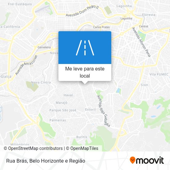 Rua Brás mapa