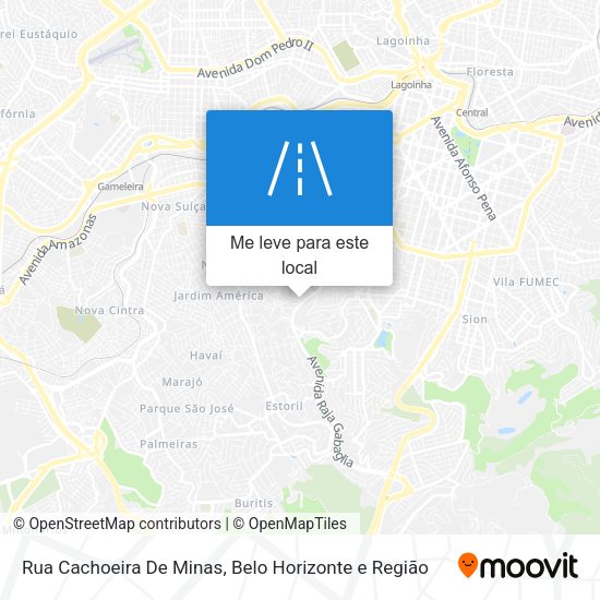Rua Cachoeira De Minas mapa