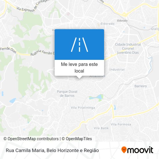 Rua Camila Maria mapa