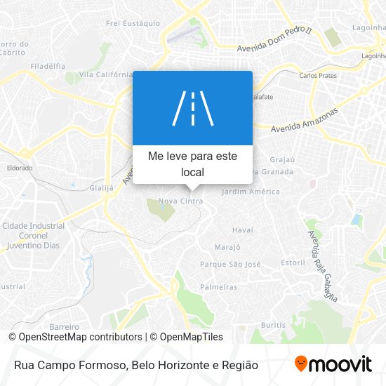 Rua Campo Formoso mapa