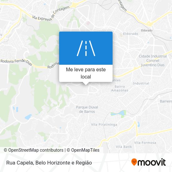 Rua Capela mapa