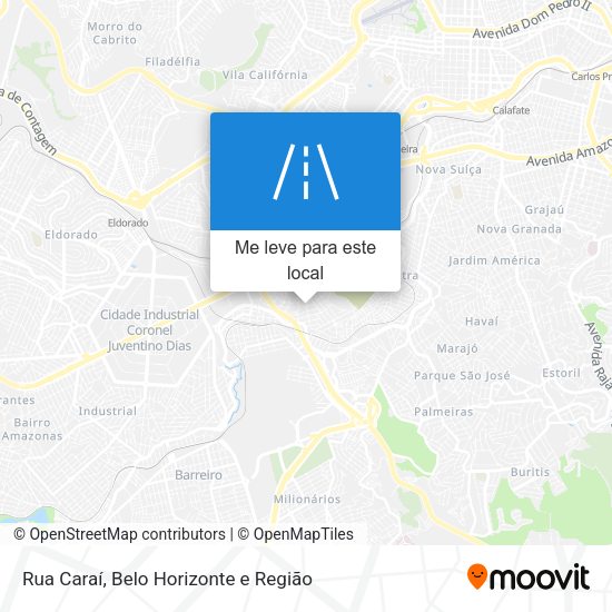 Rua Caraí mapa