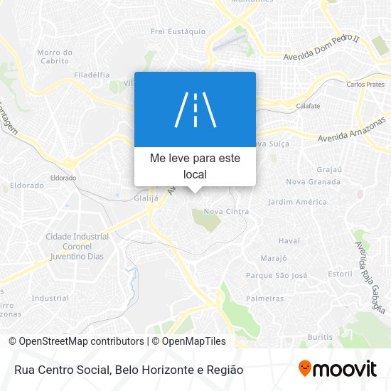 Rua Centro Social mapa