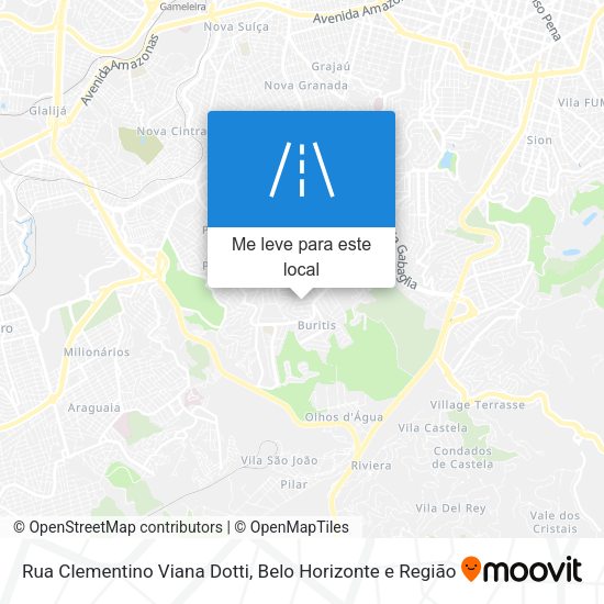 Rua Clementino Viana Dotti mapa