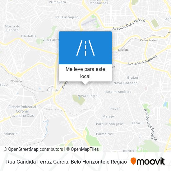 Rua Cândida Ferraz Garcia mapa