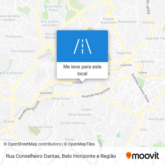 Rua Conselheiro Dantas mapa