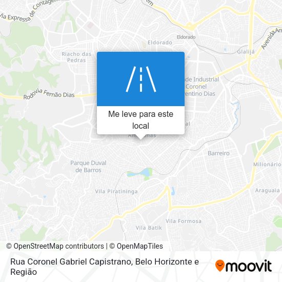 Rua Coronel Gabriel Capistrano mapa