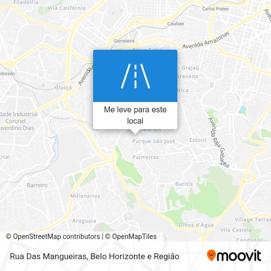 Rua Das Mangueiras mapa