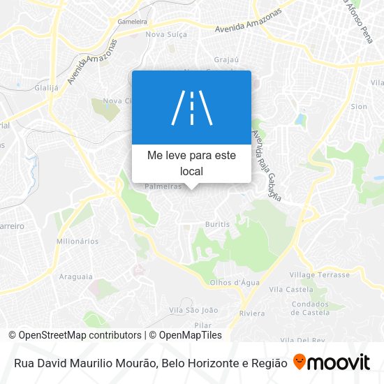 Rua David Maurilio Mourão mapa