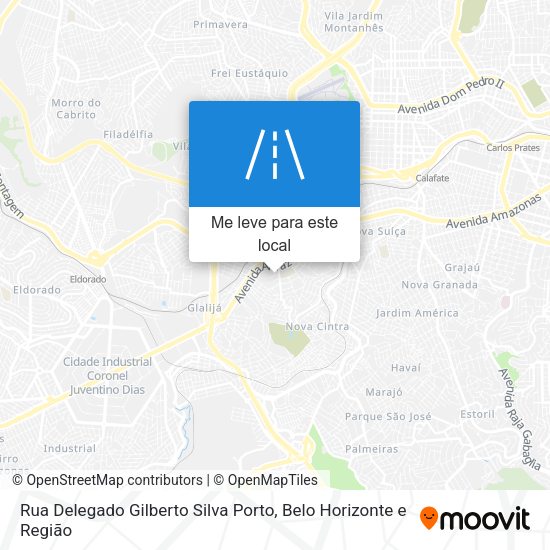 Rua Delegado Gilberto Silva Porto mapa