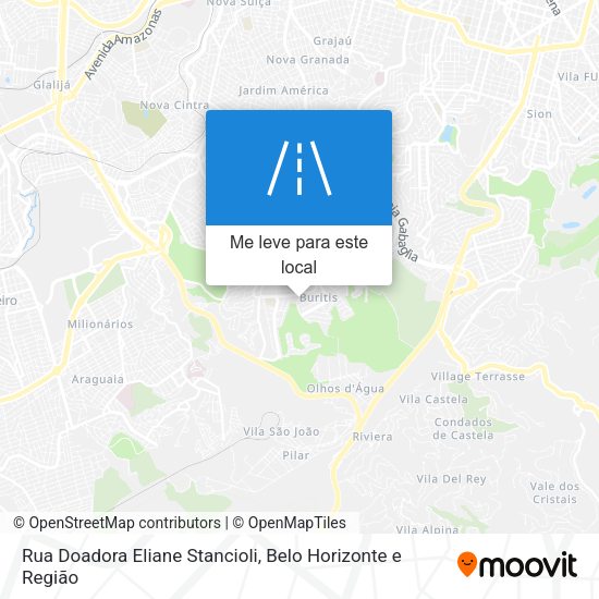 Rua Doadora Eliane Stancioli mapa