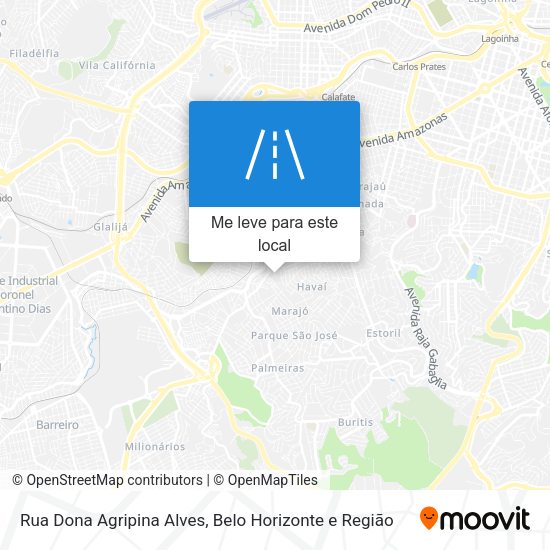 Rua Dona Agripina Alves mapa