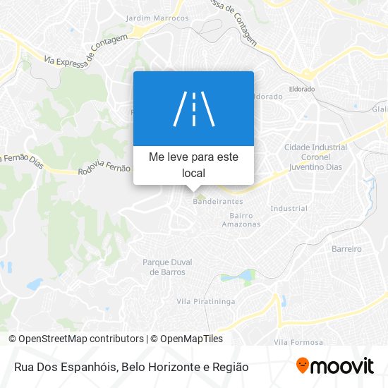 Rua Dos Espanhóis mapa