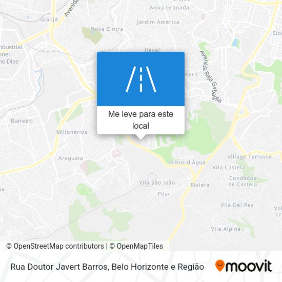 Rua Doutor Javert Barros mapa