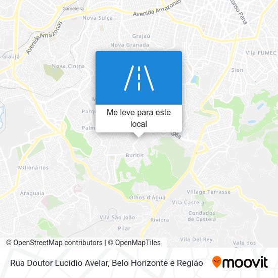 Rua Doutor Lucídio Avelar mapa