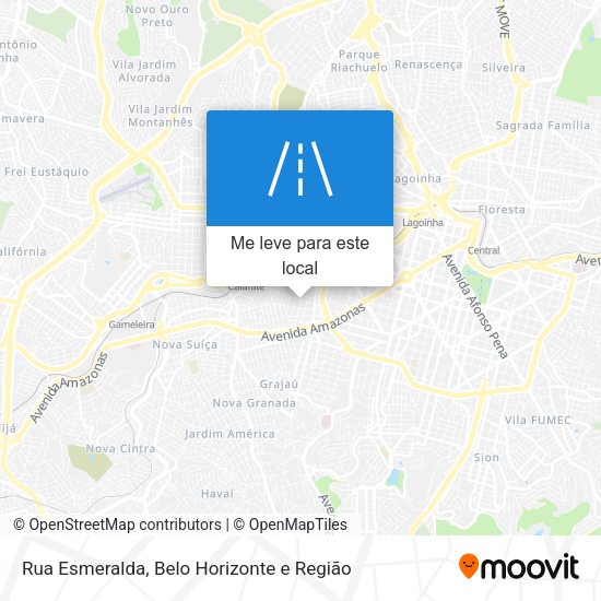 Rua Esmeralda mapa