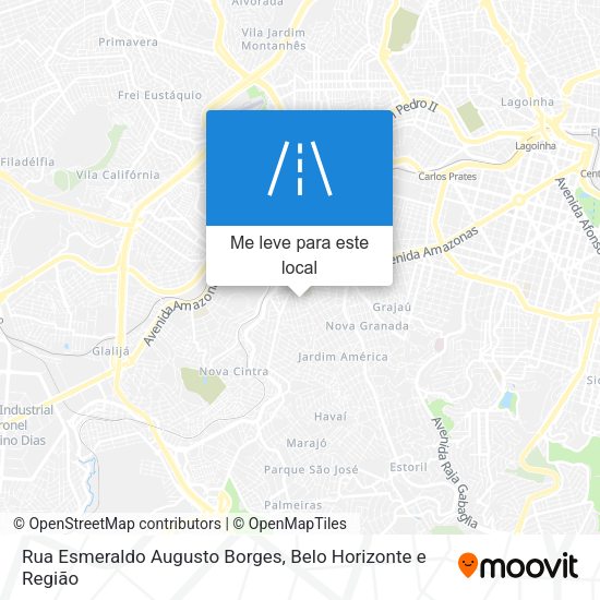 Rua Esmeraldo Augusto Borges mapa