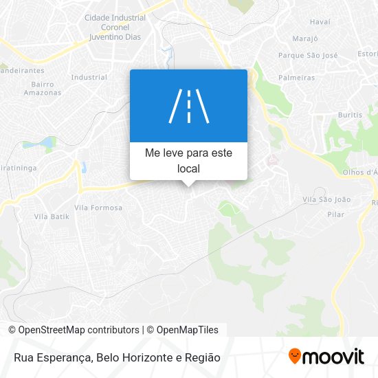 Rua Esperança mapa