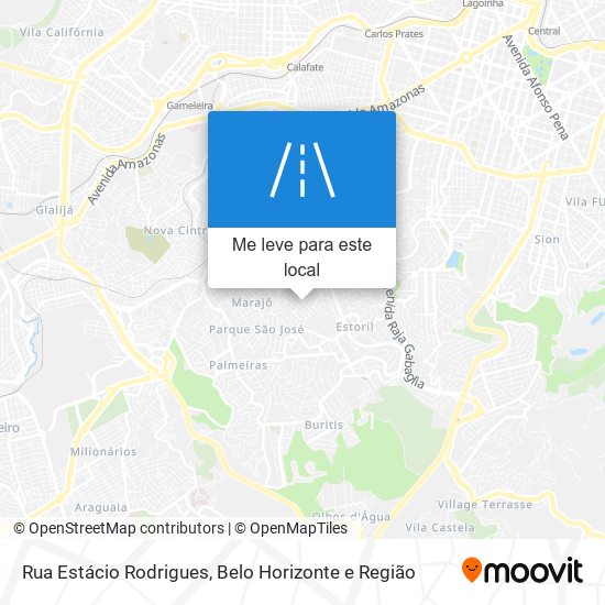 Rua Estácio Rodrigues mapa