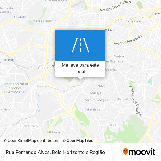Rua Fernando Alves mapa