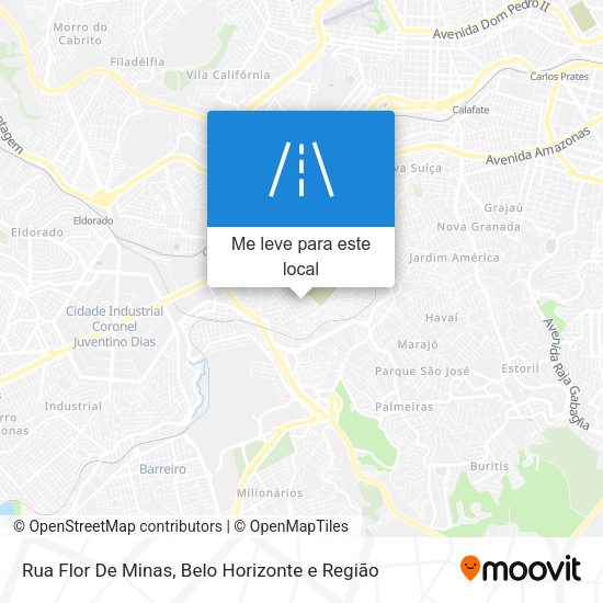 Rua Flor De Minas mapa