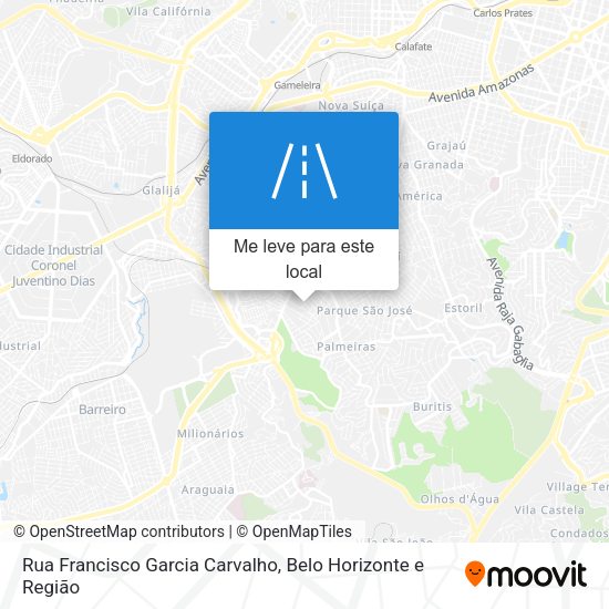 Rua Francisco Garcia Carvalho mapa