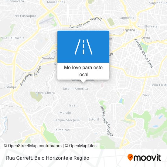 Rua Garrett mapa