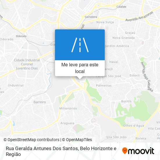 Rua Geralda Antunes Dos Santos mapa