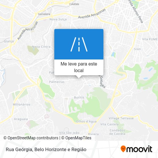 Rua Geórgia mapa
