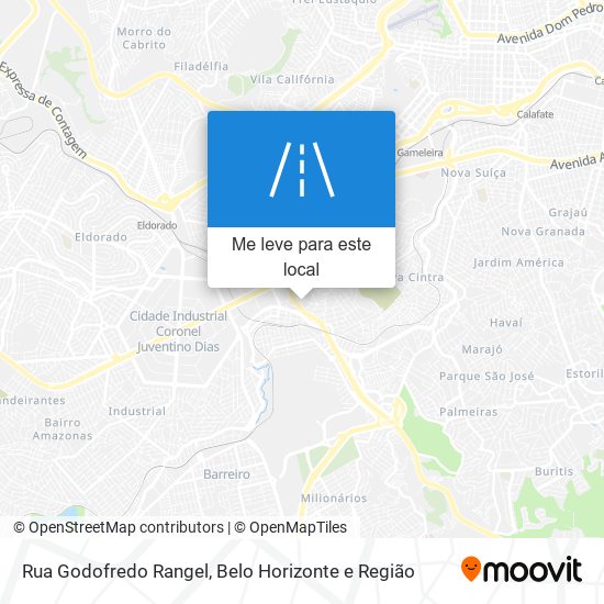 Rua Godofredo Rangel mapa