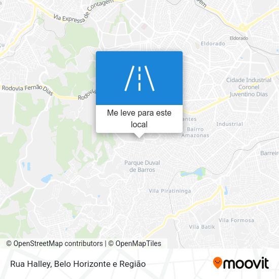 Rua Halley mapa