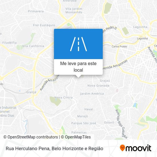 Rua Herculano Pena mapa
