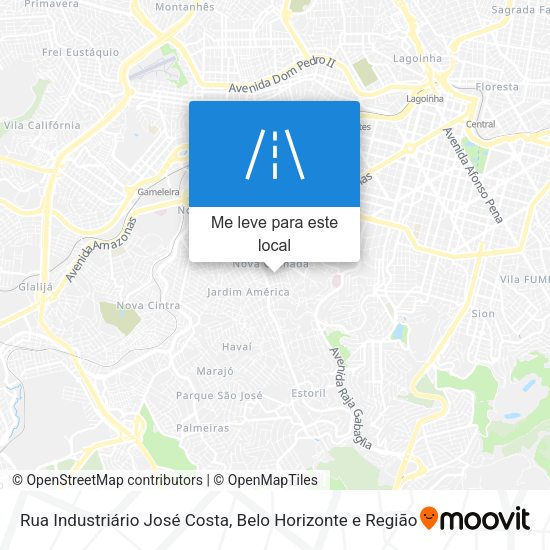 Rua Industriário José Costa mapa