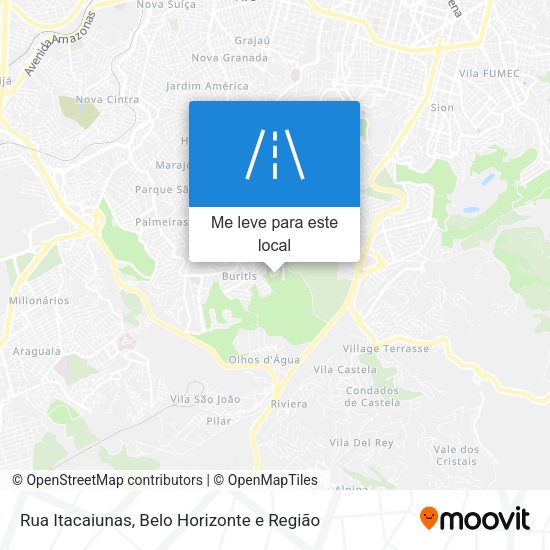 Rua Itacaiunas mapa