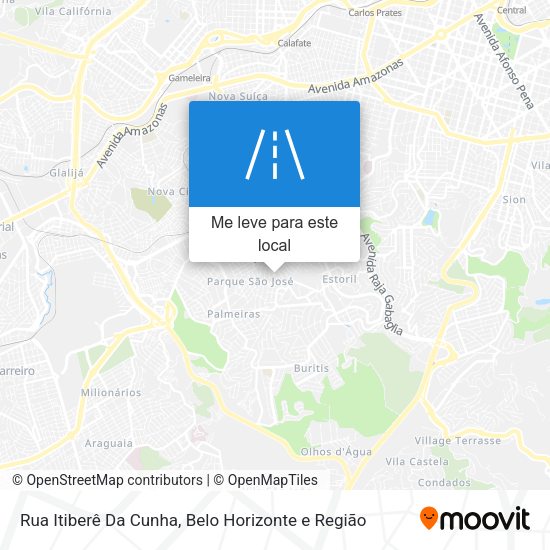 Rua Itiberê Da Cunha mapa
