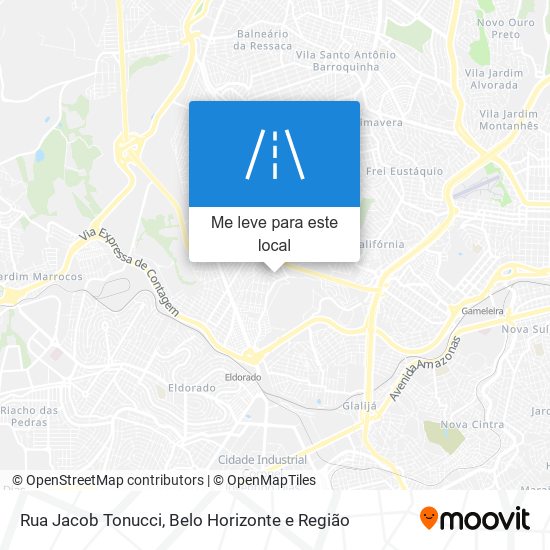 Rua Jacob Tonucci mapa