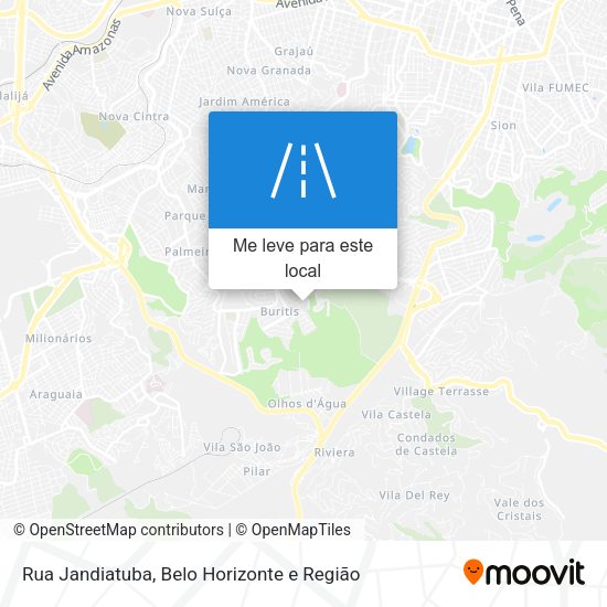 Rua Jandiatuba mapa