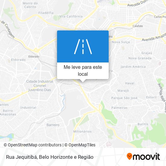 Rua Jequitibá mapa