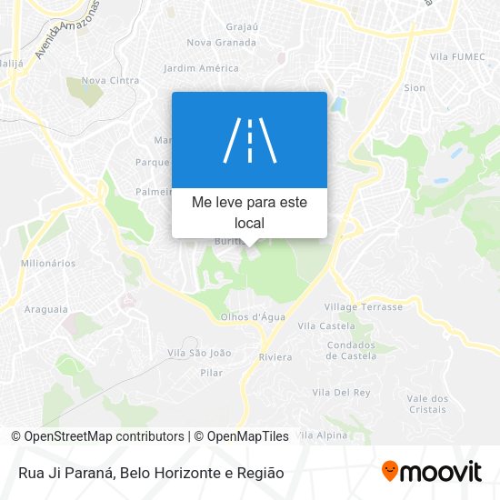 Rua Ji Paraná mapa