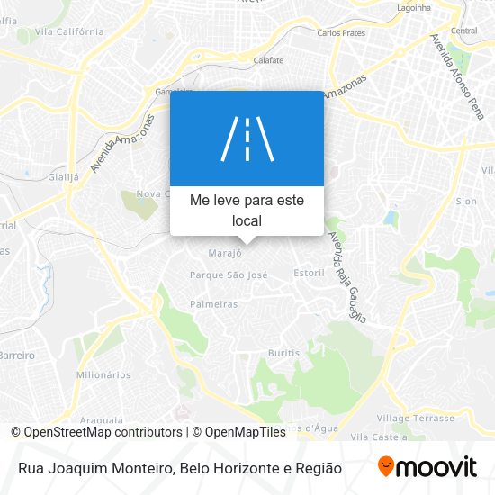 Rua Joaquim Monteiro mapa
