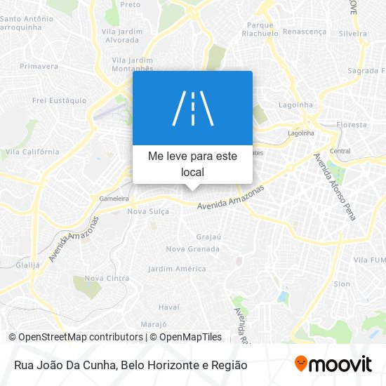 Rua João Da Cunha mapa