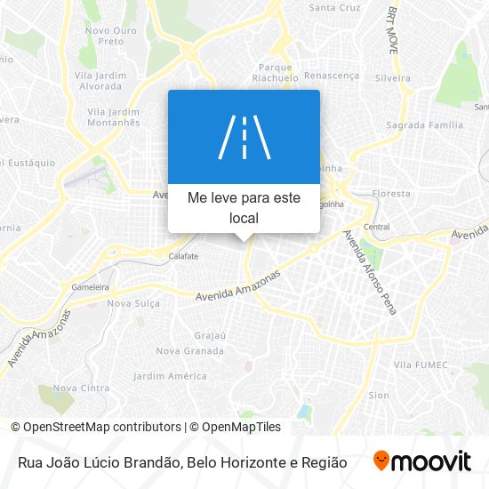 Rua João Lúcio Brandão mapa